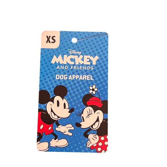 Disney Mickey Mouse Spring Dog Shirt T-Shirt Pet Apparel Flowers Blue Sz XS NWT - Picture 4 of 5
